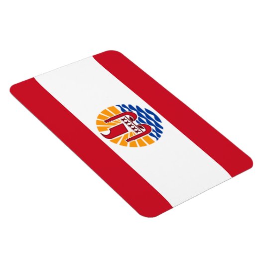 Franse vlag van Polynesië Magneet (Rechterzijde)