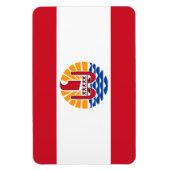 Franse vlag van Polynesië Magneet (Verticaal)