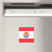 Franse vlag van Polynesië Magneet (Insitu (Vaatwasser))