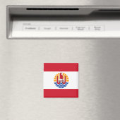 Franse vlag van Polynesië Magneet (Insitu (Vaatwasser))