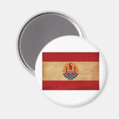 Franse vlag van Polynesië Magneet (Voorkant / Achterkant)