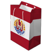 Franse vlag van Polynesië Medium Cadeauzakje (Achterkant Gekanteld)