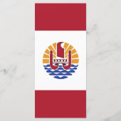 Franse vlag van Polynesië Menu (Achterkant)