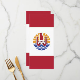 Franse vlag van Polynesië Menu