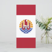 Franse vlag van Polynesië Menu (Staand voorkant)
