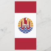 Franse vlag van Polynesië Menu (Voorkant)