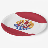 Franse vlag van Polynesië Papieren Bordje (Gekanteld)