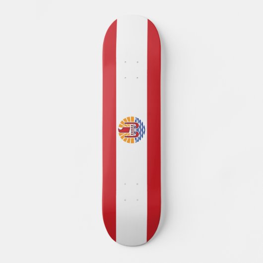 Franse vlag van Polynesië Persoonlijk Skateboard (Voorkant)