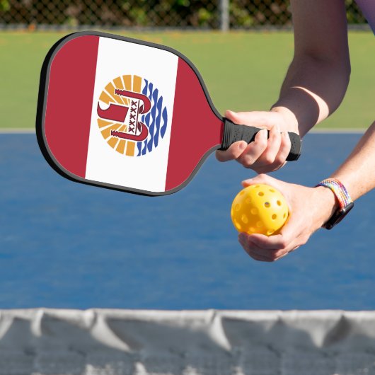 Franse vlag van Polynesië Pickleball Paddle (Insitu)