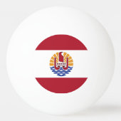 Franse vlag van Polynesië Pingpongbal (Achterkant)