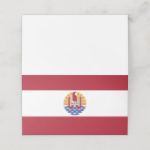 Franse vlag van Polynesië Plaatskaartje (Buitenkant ongevouwen)