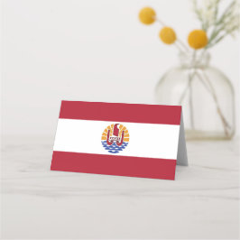 Franse vlag van Polynesië Plaatskaartje