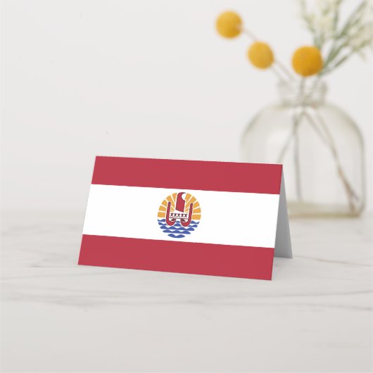 Franse vlag van Polynesië Plaatskaartje (Voorkant)