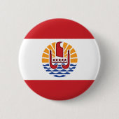 Franse vlag van Polynesië Ronde Button 5,7 Cm (Voorkant)