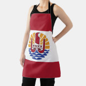 Franse vlag van Polynesië Schort (Insitu)