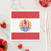 Franse vlag van Polynesië Servet (Insitu)