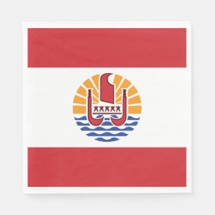 Franse vlag van Polynesië Servet