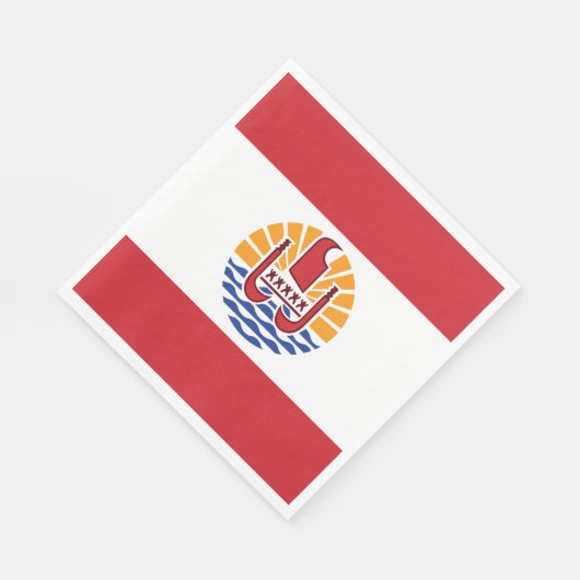 Franse vlag van Polynesië Servet (Hoek)