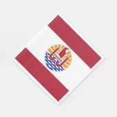 Franse vlag van Polynesië Servet (Hoek)