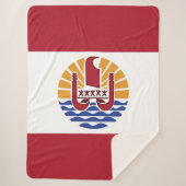 Franse vlag van Polynesië Sherpa Deken (Voorkant)