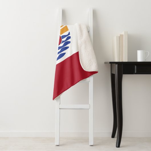 Franse vlag van Polynesië Sherpa Deken (In situ)