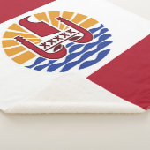 Franse vlag van Polynesië Sherpa Deken (3/4)