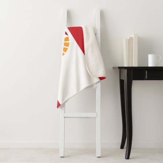 Franse vlag van Polynesië Sherpa Deken (In situ)