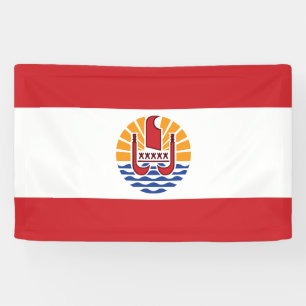 Franse vlag van Polynesië Spandoek