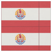 Franse vlag van Polynesië Stof (Close Up)