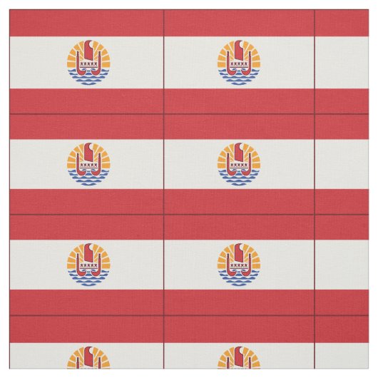 Franse vlag van Polynesië Stof (Swatch)