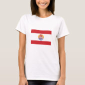 Franse vlag van Polynesië T-shirt (Voorkant)