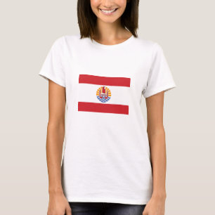Franse vlag van Polynesië T-shirt