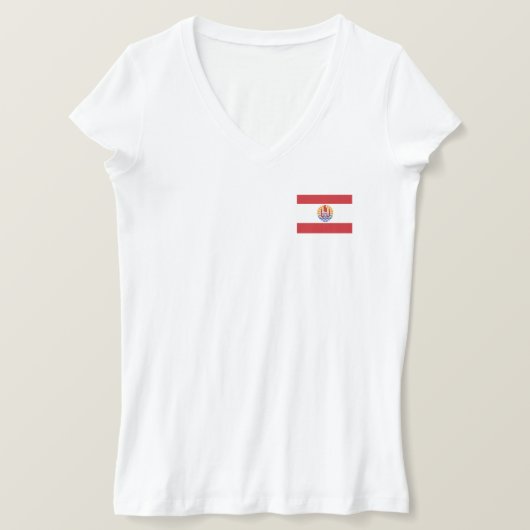 Franse vlag van Polynesië T-shirt (Design voorkant)