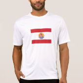 Franse vlag van Polynesië T-shirt (Voorkant)