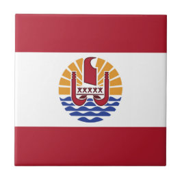Franse vlag van Polynesië Tegeltje