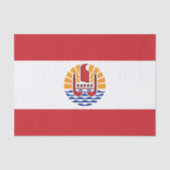 Franse vlag van Polynesië Tissuepapier (Voorkant)