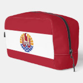 Franse vlag van Polynesië Toilettasje (Rechterhoek)