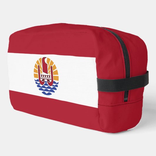 Franse vlag van Polynesië Toilettasje (Linkerhoek)