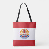 Franse vlag van Polynesië Tote Bag (Achterkant)