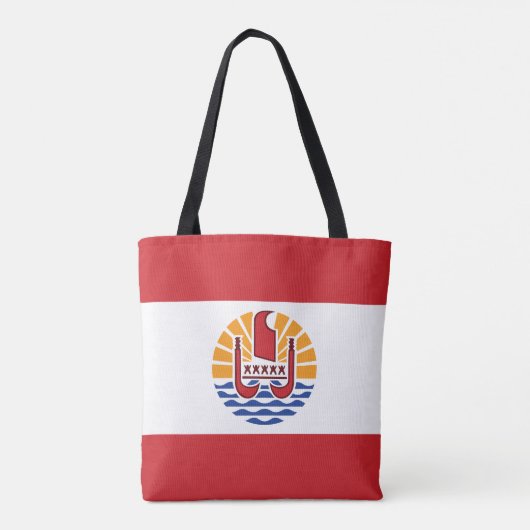 Franse vlag van Polynesië Tote Bag (Achterkant)