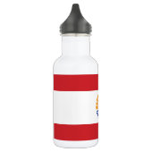Franse vlag van Polynesië Waterfles (Links)