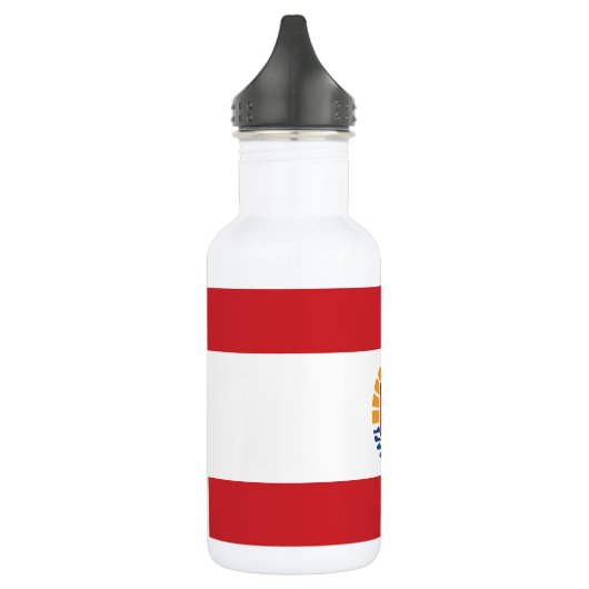 Franse vlag van Polynesië Waterfles (Links)