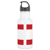 Franse vlag van Polynesië Waterfles (Achterkant)