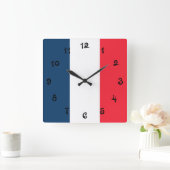 Franse vlag vierkante klok (Huis)