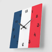 Franse vlag vierkante klok (Hoek)