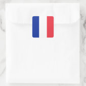 Franse vlag vierkante sticker (Tas)