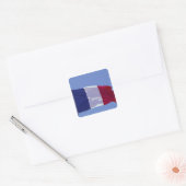 Franse vlag vierkante sticker (Envelop)
