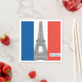 Franse vlag, Vive la France, Bastille Day Party Servet (Insitu)