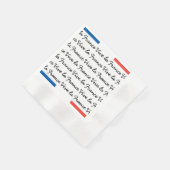 Franse vlag, Vive la France, Bastille Day Party Servetten (Hoek)