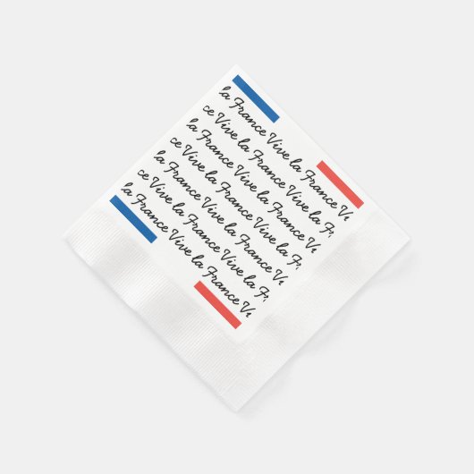 Franse vlag, Vive la France, Bastille Day Party Servetten (Hoek)